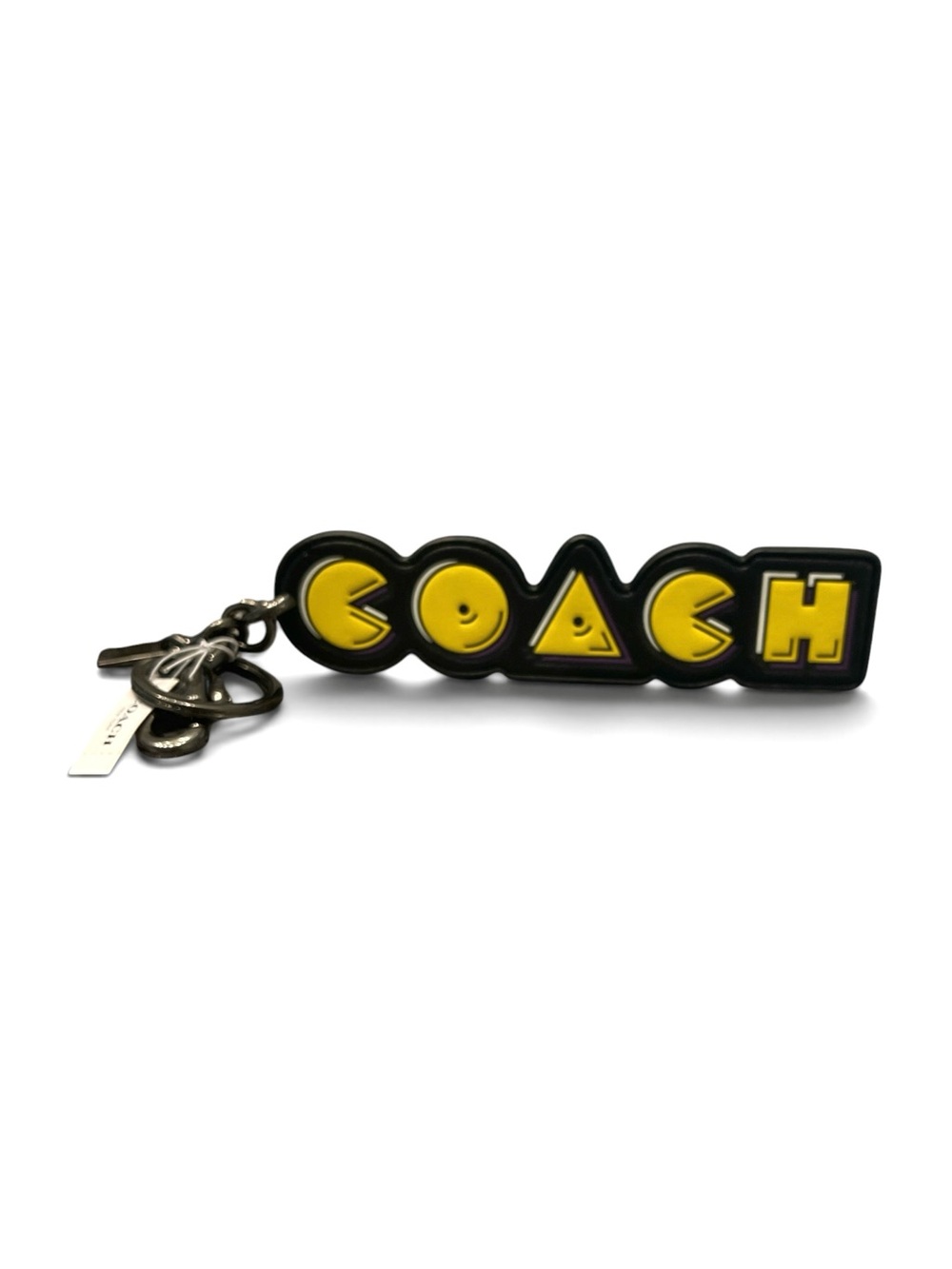 COACH X PAC MAN BAG CHARM KEYCHAIN